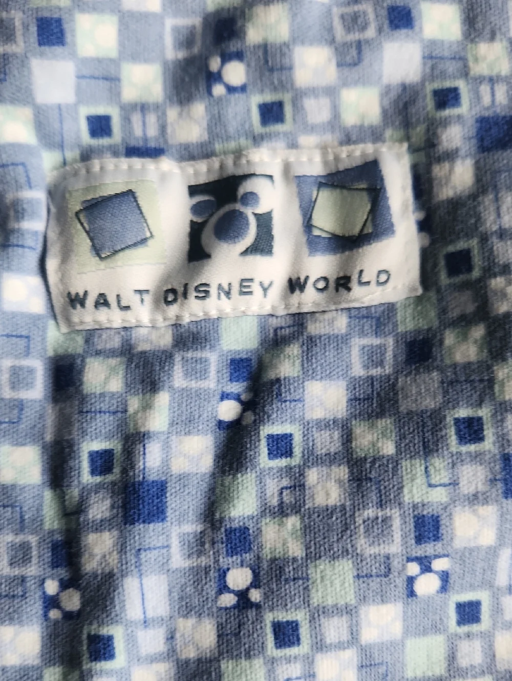 Walt Disney World Baby Blue Mickey Print Bodysuit